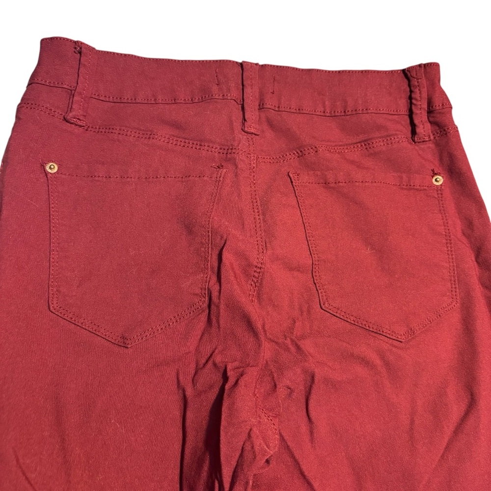 YMI Jeans Medium Burgundy Skinny High Rise Rayon Nylon Spandex Stretch 5-Pocket - Picture 8 of 14